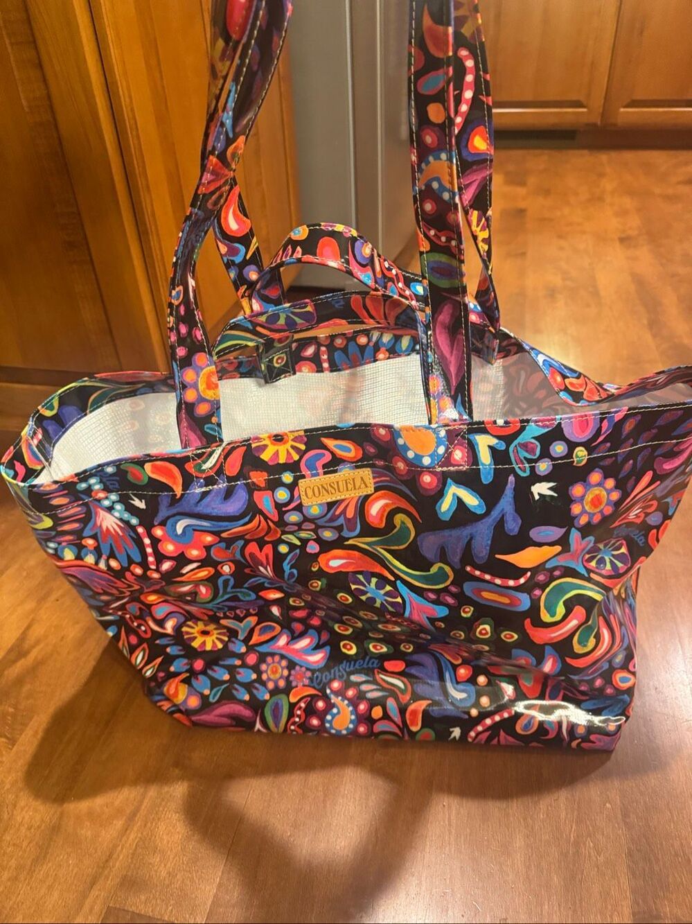 Consuela Sophie Jumbo Tote Bag Multicolor Floral Large Shopper Travel Beach